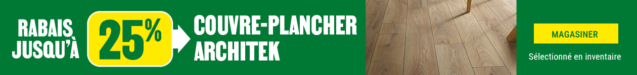 Jusqu'&agrave; 25% sur les couvres planchers Architek