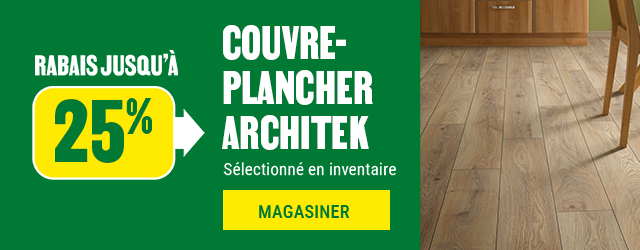 Jusqu'&agrave; 25% sur les couvres planchers Architek