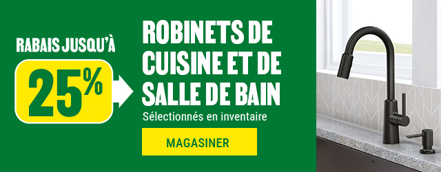 Jusqu'&agrave; 25% sur les robinets de cuisine et de salle de bain