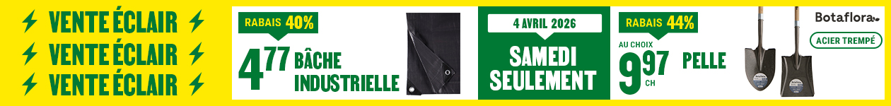 Vente éclair BMR | Samedi 4 avril