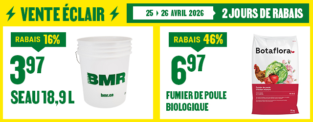 Vente éclair BMR | 25 et 26  avril 2026