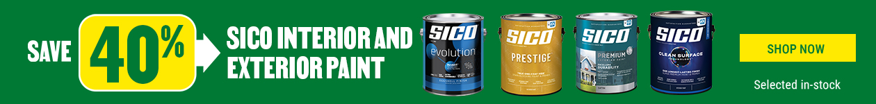 Save 40% on Sico interior and exterior paint