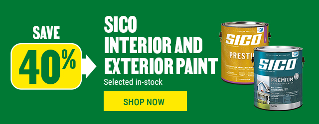 Save 40% on Sico interior and exterior paint