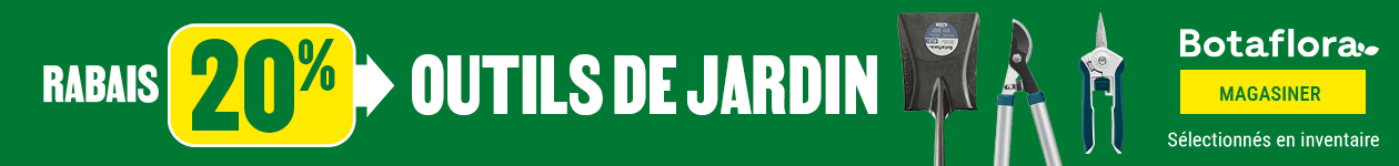 20% de rabais sur les outils de jardin Botaflora