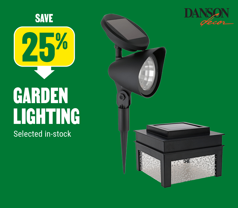 Save 25% on garden lighting