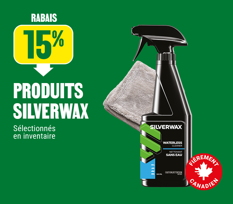 15% de rabais sur les produits Silverwax