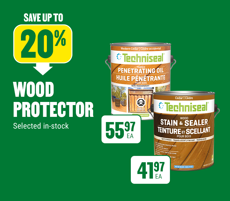 Save up to 20% on Techniseal wood protector