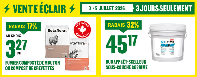 Vente éclair BMR