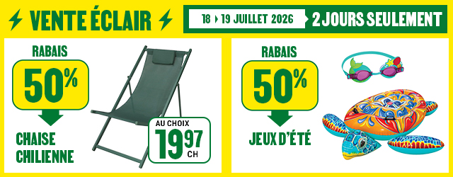 Vente éclair BMR