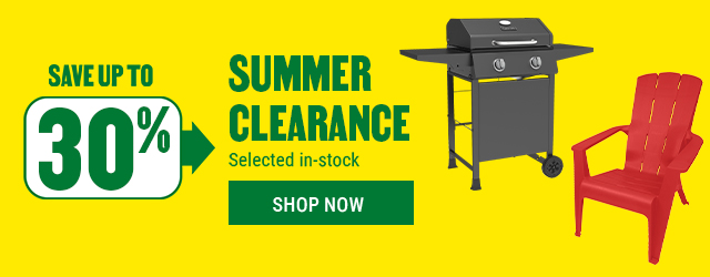 Save up to 30% on Summer clearance