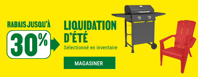 Jusqu'à 30% de rabais sur la liquidation d'été
