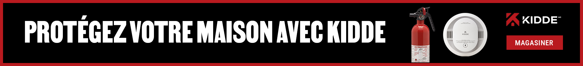 Protégez votre maison avec Kidde : extincteur et avertisseur de fumée. Magasinez chez BMR.