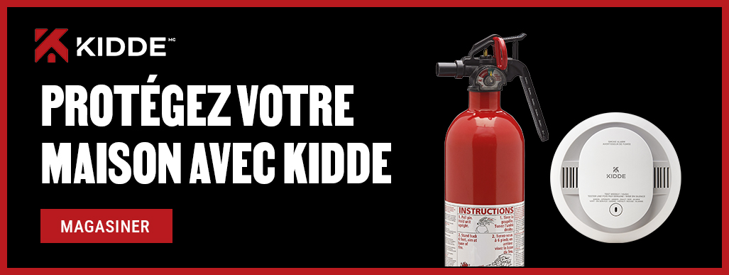 Protégez votre maison avec Kidde : extincteur et avertisseur de fumée. Magasinez chez BMR.