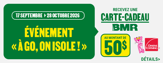 Événement «À Go, on isole» - recevez une carte-cadeau de 50$