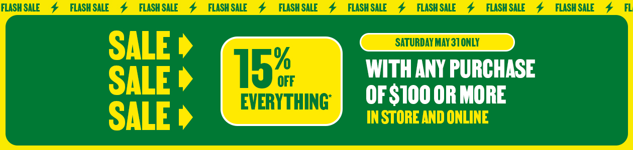 In participating stores and onlin at BMR.ca - 15% discount on a purchase of $100 or more