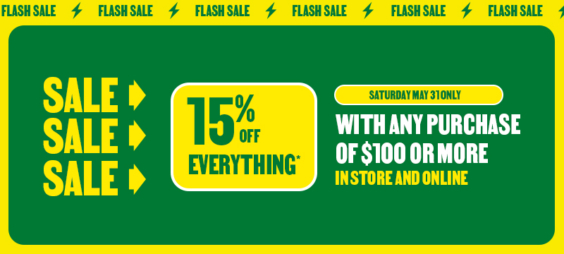 In participating stores and onlin at BMR.ca - 15% discount on a purchase of $100 or more