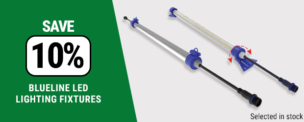 Save 10% on Blueline LED lightning fixtures