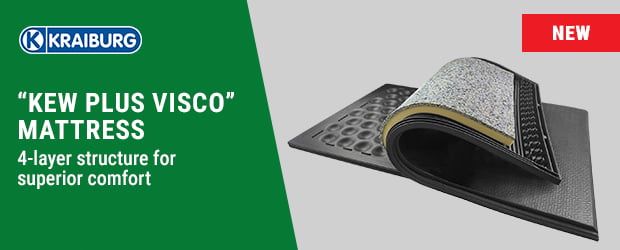 Kew Plus Visco mattress - Healthy animals for better performance