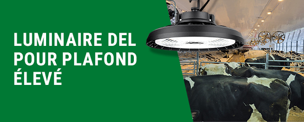 Luminaire DEL pour plafond élevé
