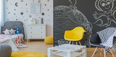 Créativité et style dans une chambre d'enfant