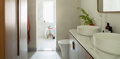 Bathroom trends for 2024 : All things warm and elegant