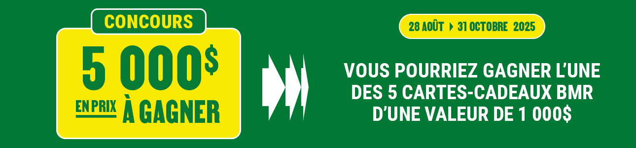 Concours: Abonnez-vous à l'infolettre BMR pour une chance de gagner 1000$ en cartes-cadeaux