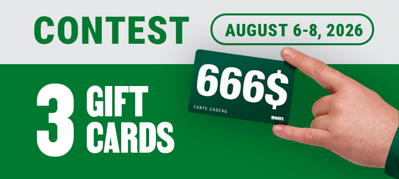Rock la Cauze X BMR Contest &ndash; August 6&ndash;8, 2026 &ndash; Enter for a chance to win one of three $666 gift cards