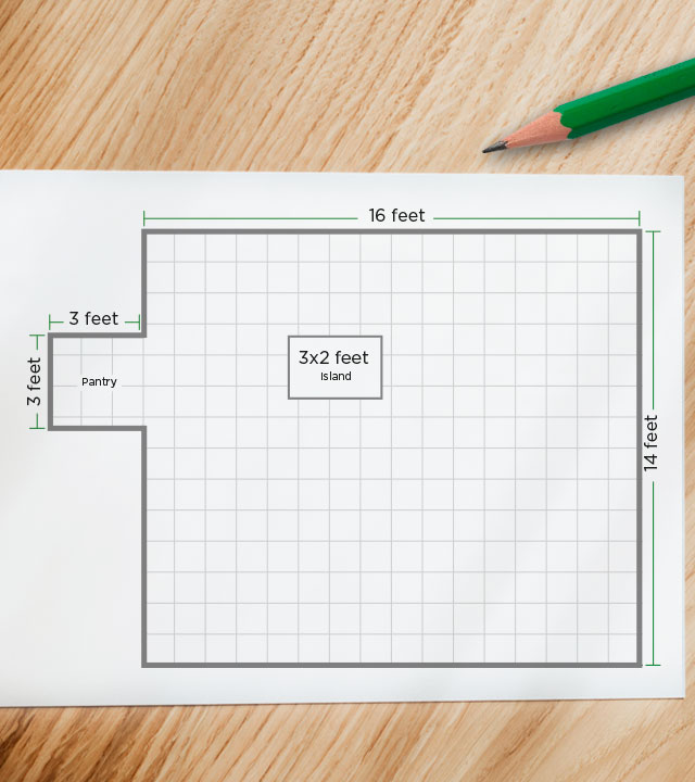 How to calculate the area of a floor to be covered