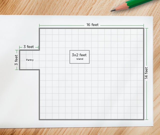 How to calculate the area of a floor to be covered