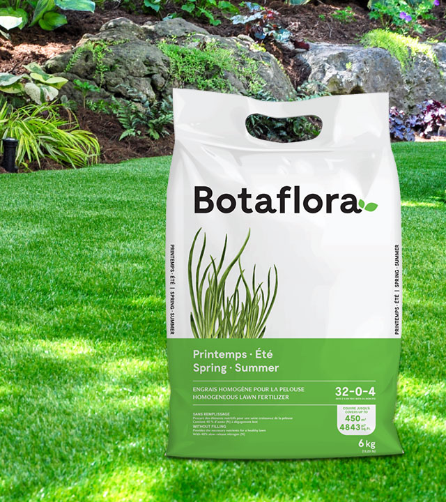  32-0-4 homogeneous spring-summer lawn fertilizer BotaFlora