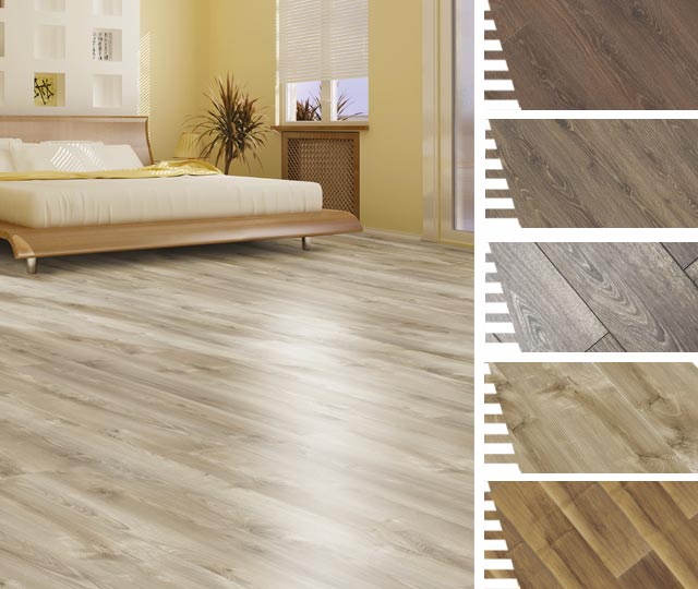 Various colors of laminate flooring - BMR