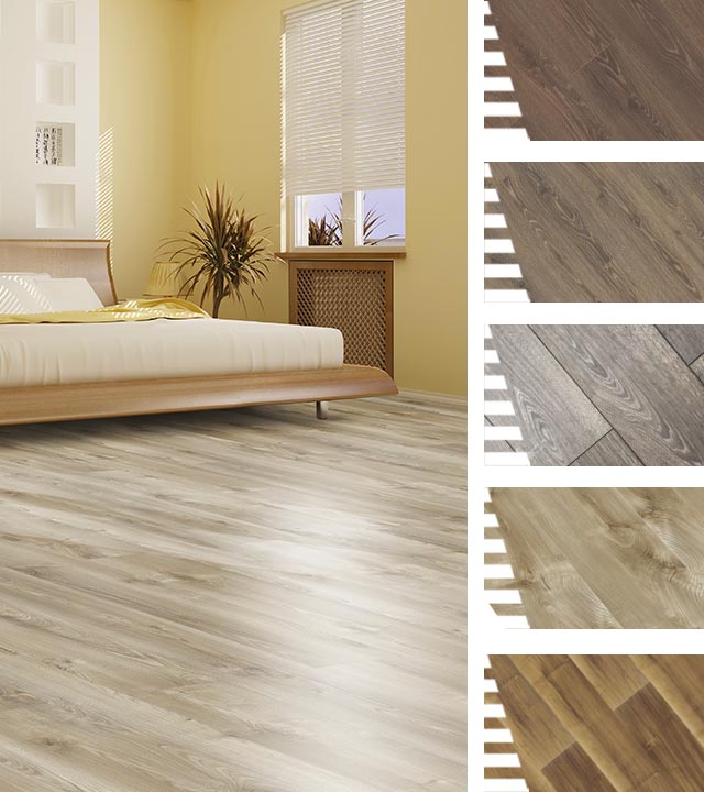 Various colors of laminate flooring - BMR