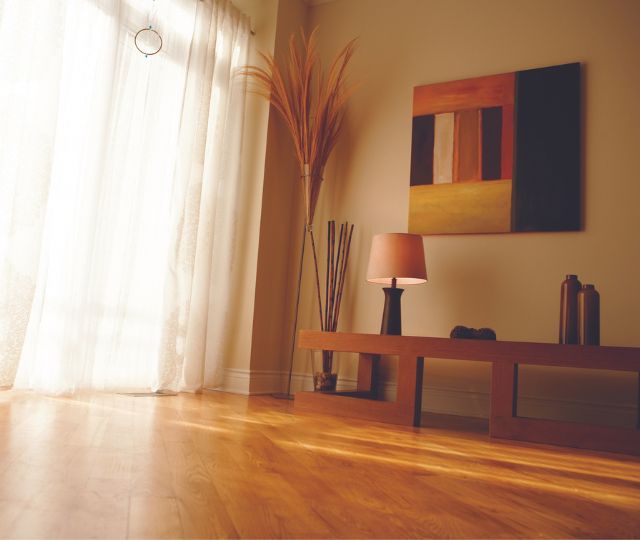 Laminate floor in a living room - BMR