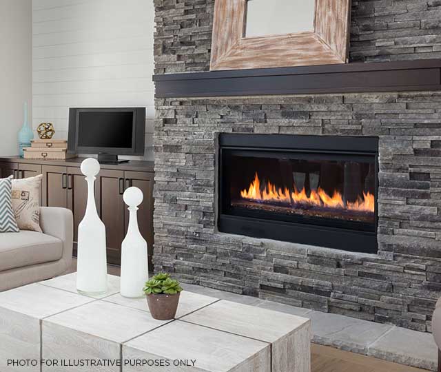 Built-in electric fireplace