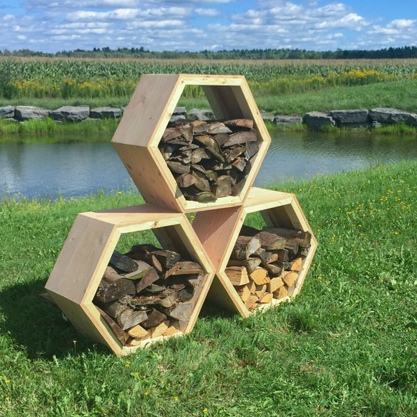 Abri pour bois de chauffage - Bâti comme Hugo