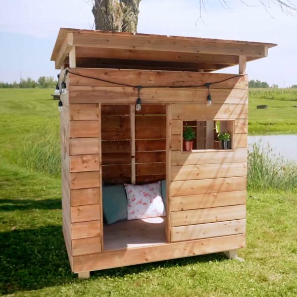 Comment fabriquer une cabane extérieure pour enfant ?