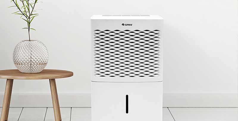 Air purifier in a room