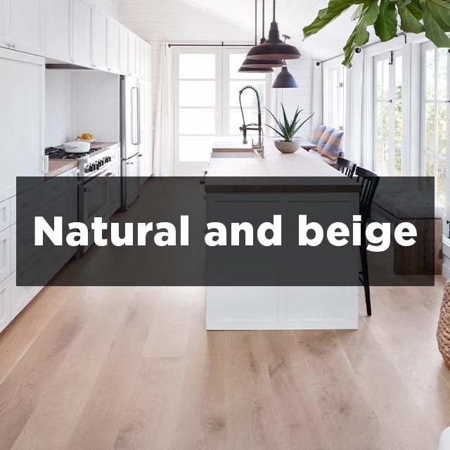 Natural & beige wood floor