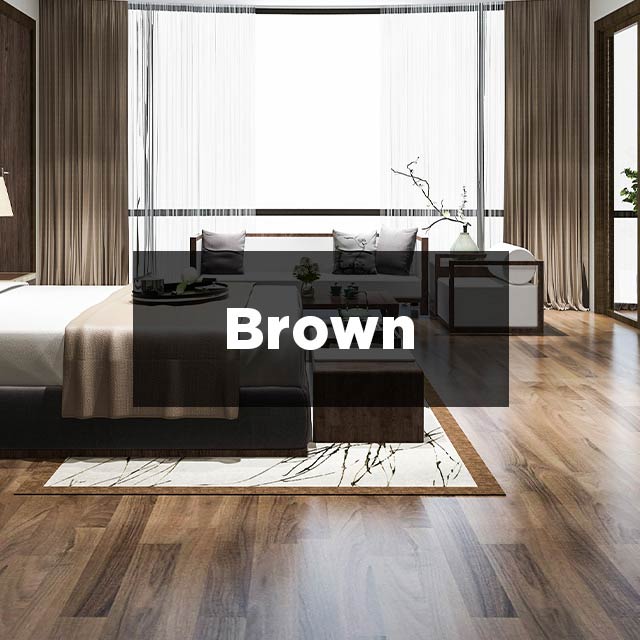 Brown wood floor