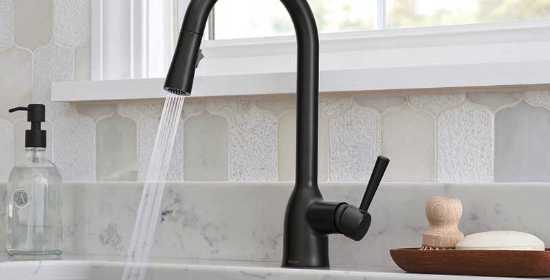 Modern black kitchen faucet - BMR