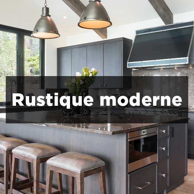 Cuisine de style rustique moderne