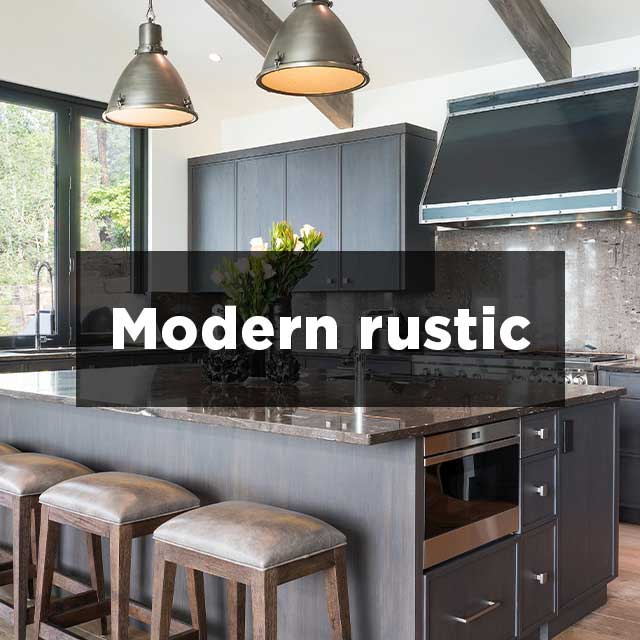 Modern rustic style kitchen