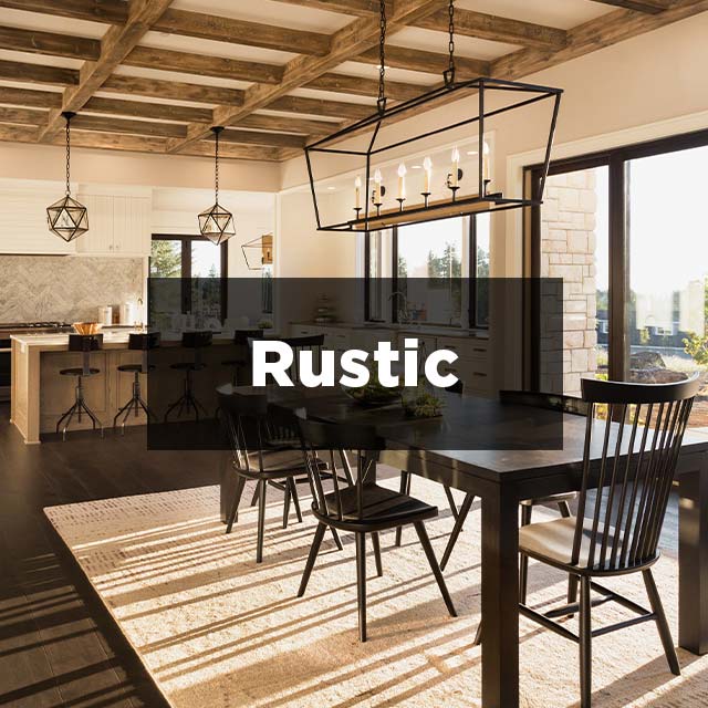 Rustic style light fixtures