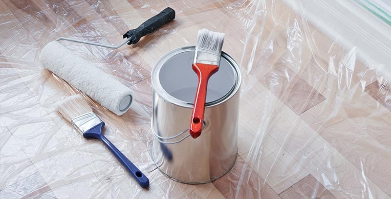 Brush, paint roller, protective equipment for painting BMR