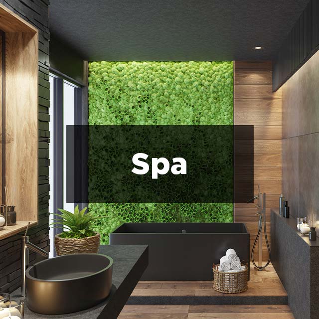 Spa style bathroom