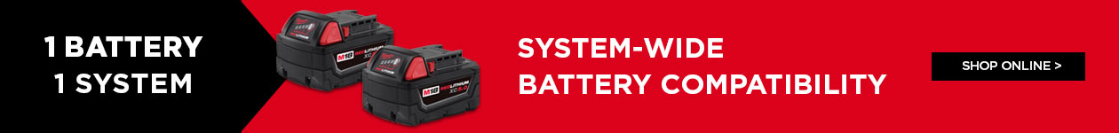 1 battery 1 system Milwaukee