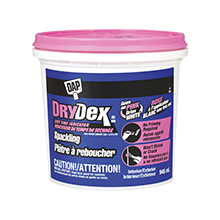 Pot de pl&acirc;tre &agrave; reboucher sur fond blanc