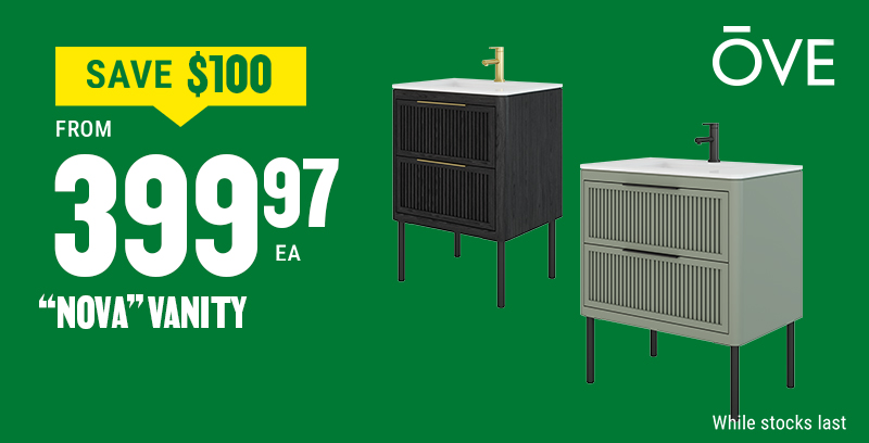 Save $100 on Nova vanity
