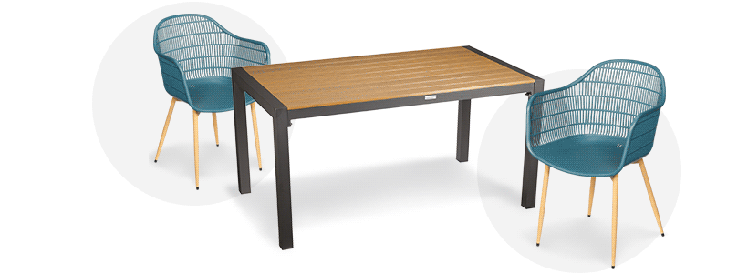 Anmation Mix and match tables et chaises de patio BMR