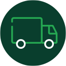 Logo service de livraison sur chantier BMR